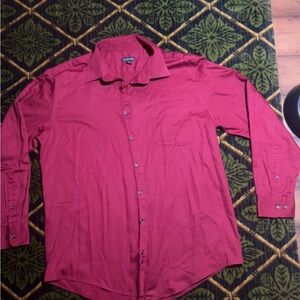 Red Men's Button-up